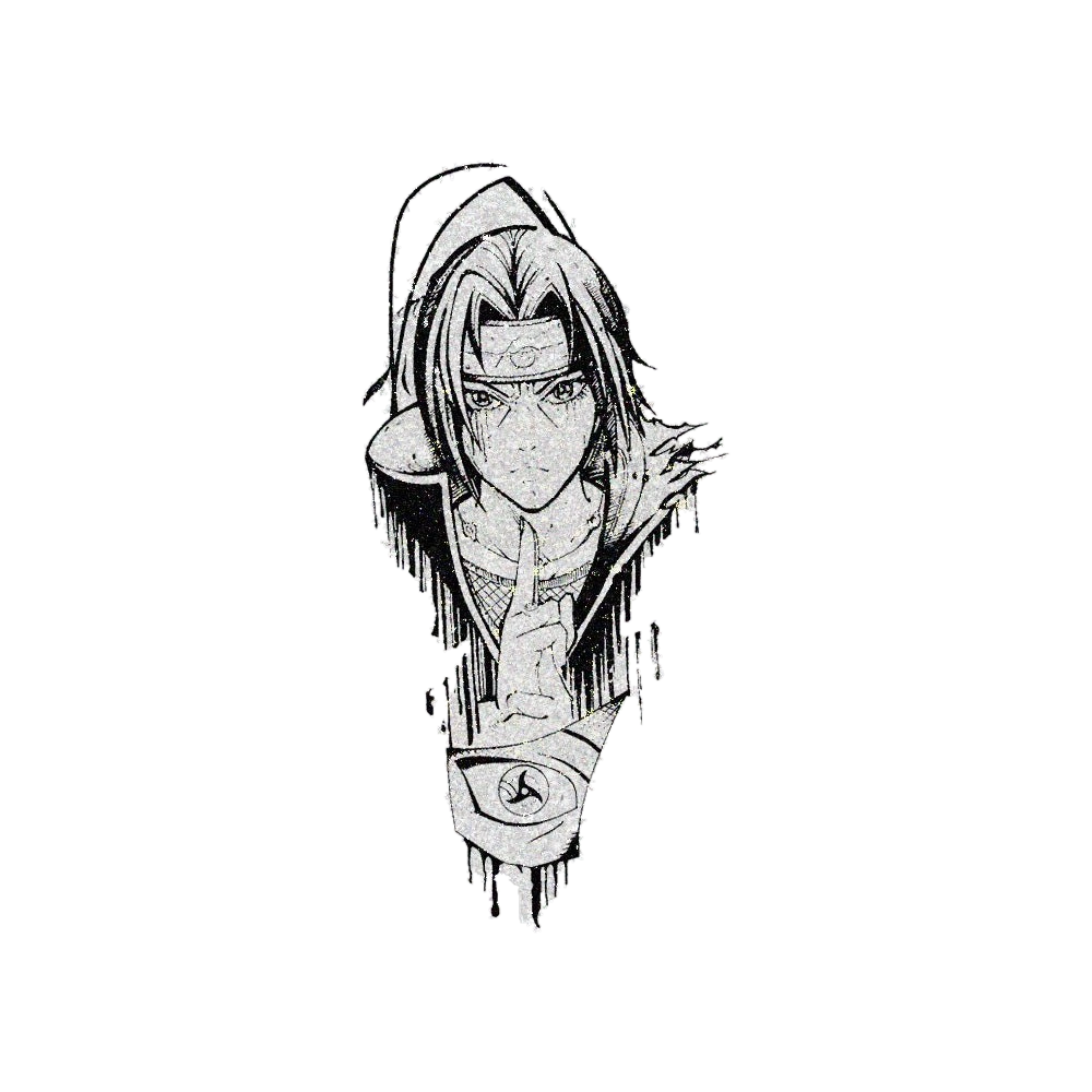 Itachi Glitter Sticker